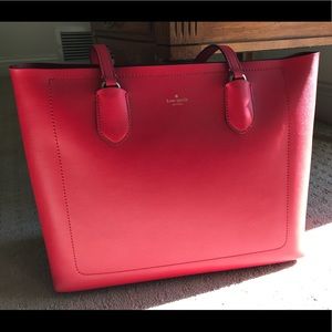 Kate Spade Red zip tote